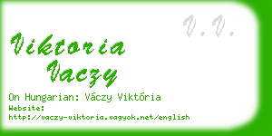viktoria vaczy business card